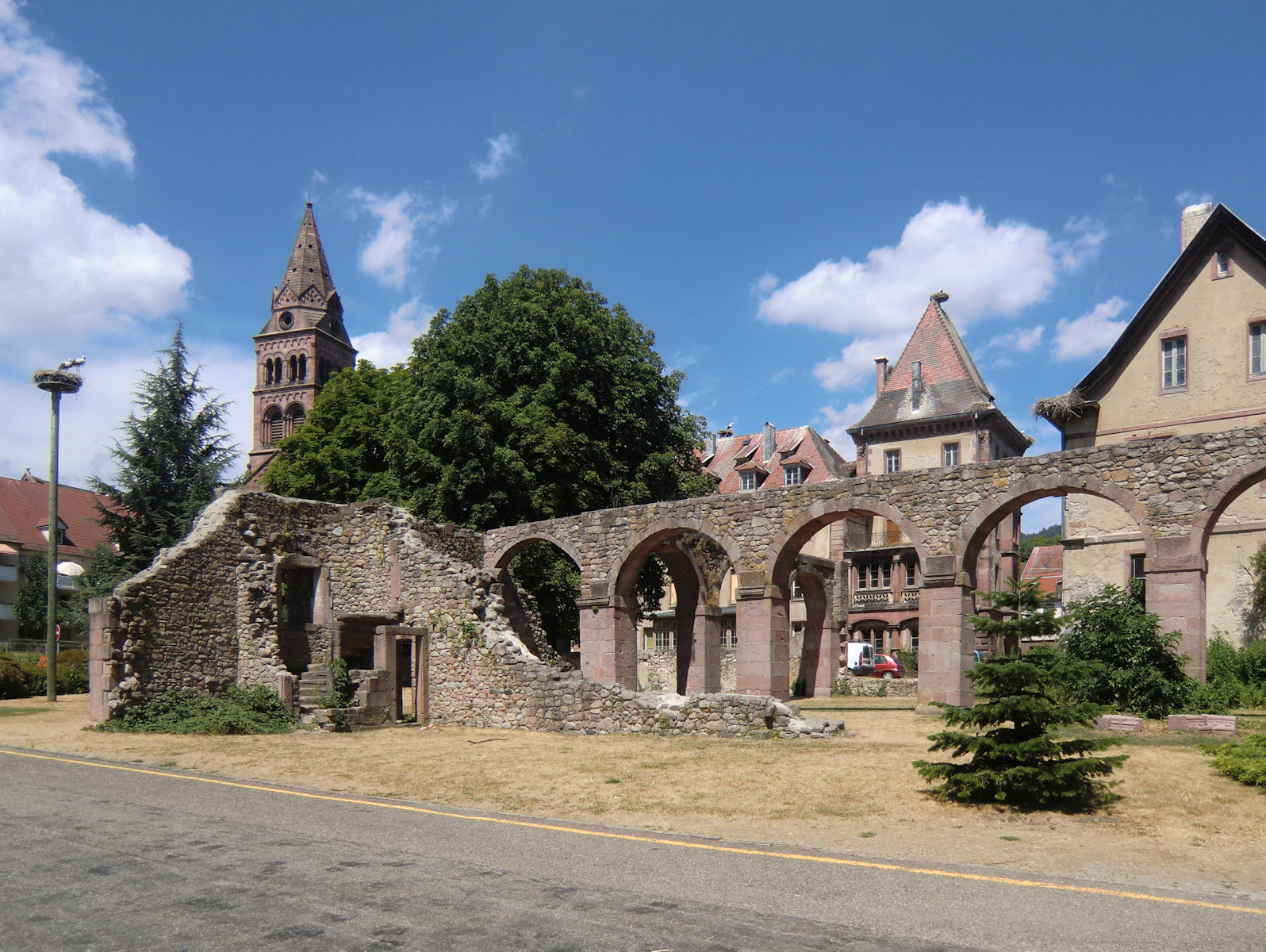 Reste des Klosters in Munster