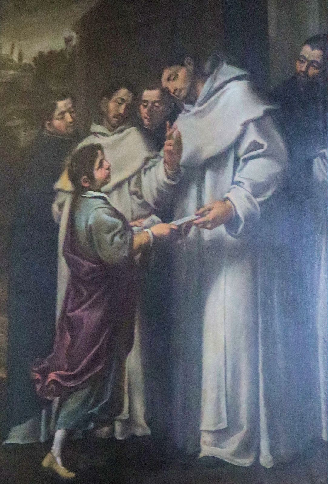 Fabrizio Boschi: Antonius stellt sich bei Johannes Dominici vor, um 1620, in der Dominikanerkirche in Fiesole