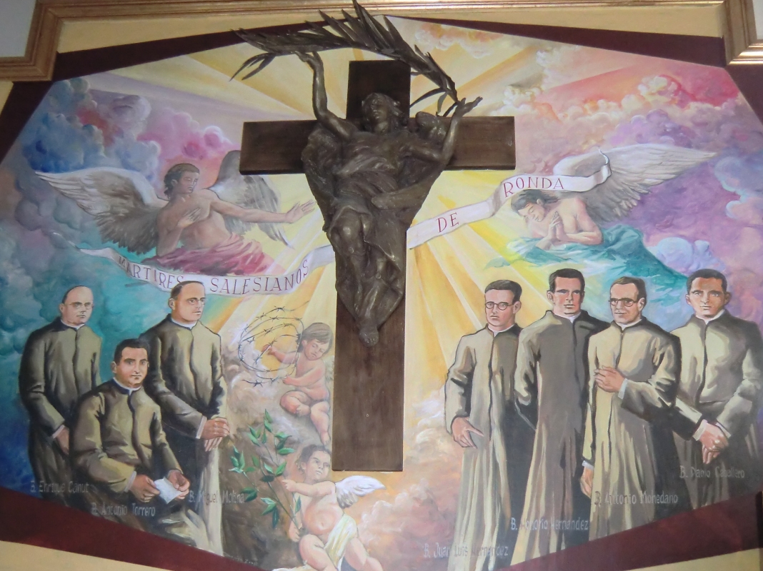 Bild in der Kirche des ehemaligen Seminars der Salesianer in Ronda