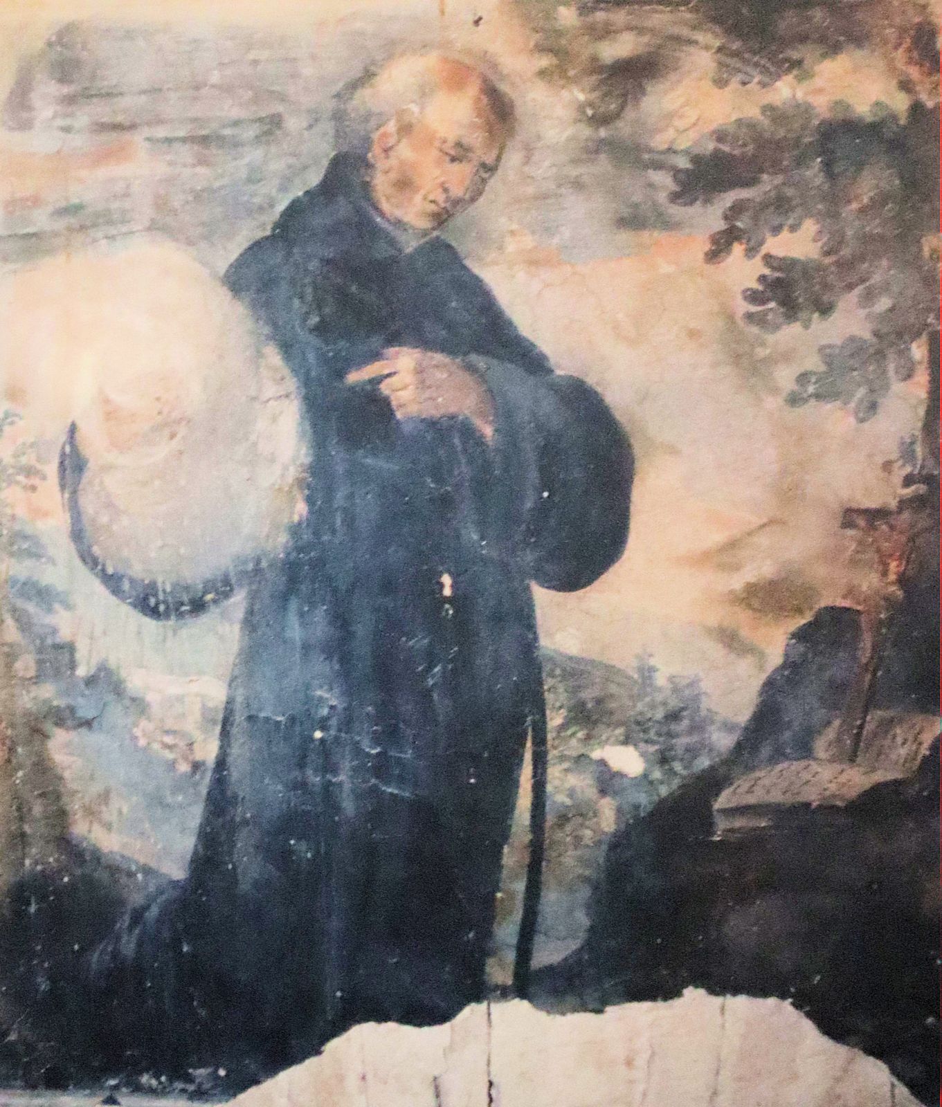 Fresko, wohl um 1500, in der Kirche Sant'Agostino in Amandola
