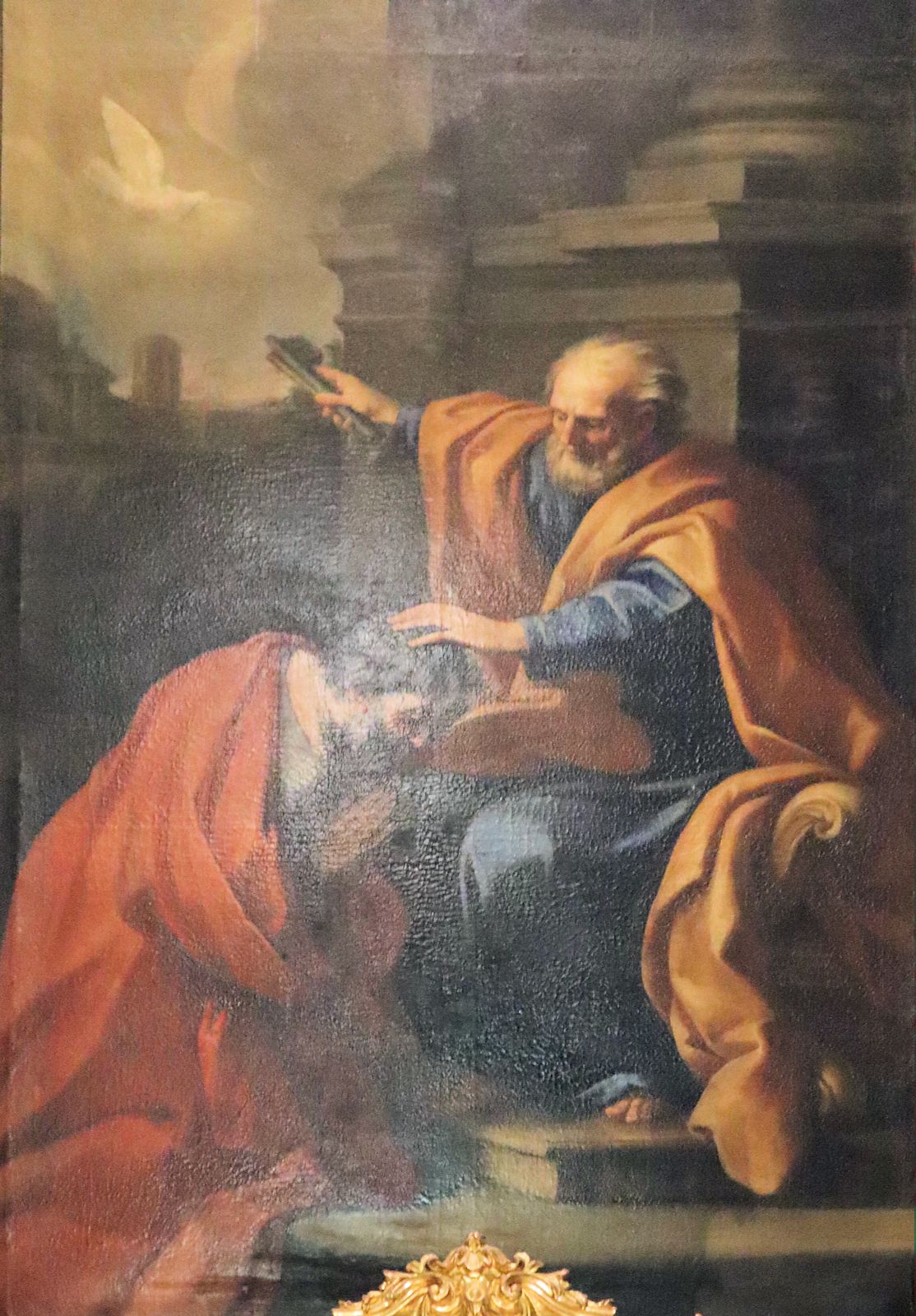 Filippo Pasquali (1651 - 1697): Petrus setzt Apollinaris als Bischof für Ravenna ein, Altarbild in der Kathedrale in Ravenna