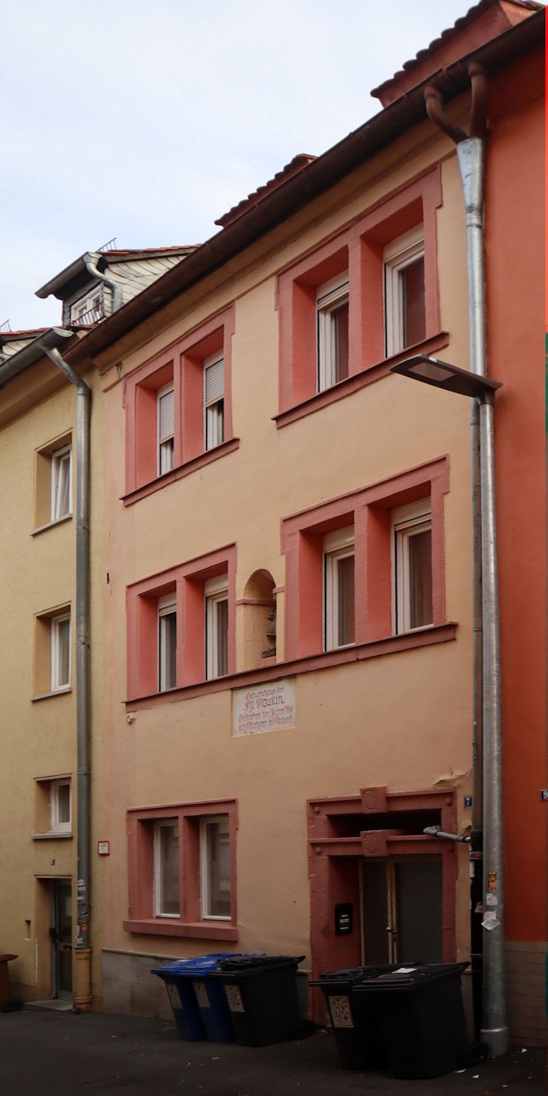 Aquilinus' Geburtshaus in Würzburg