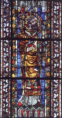 Glasfenster, um 1270, im Schiff des Münsters in Straßburg