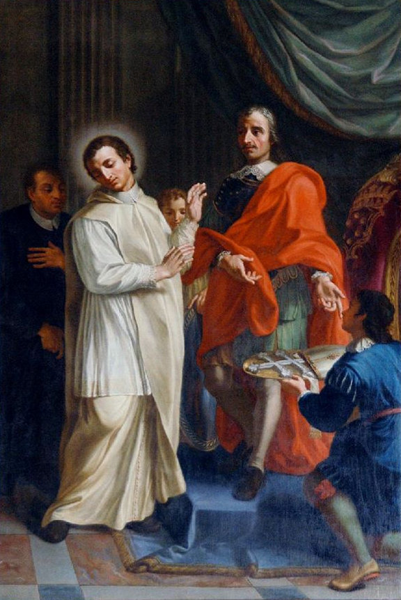 Gemälde: Archangelus lehnt das Bischofsamt ab