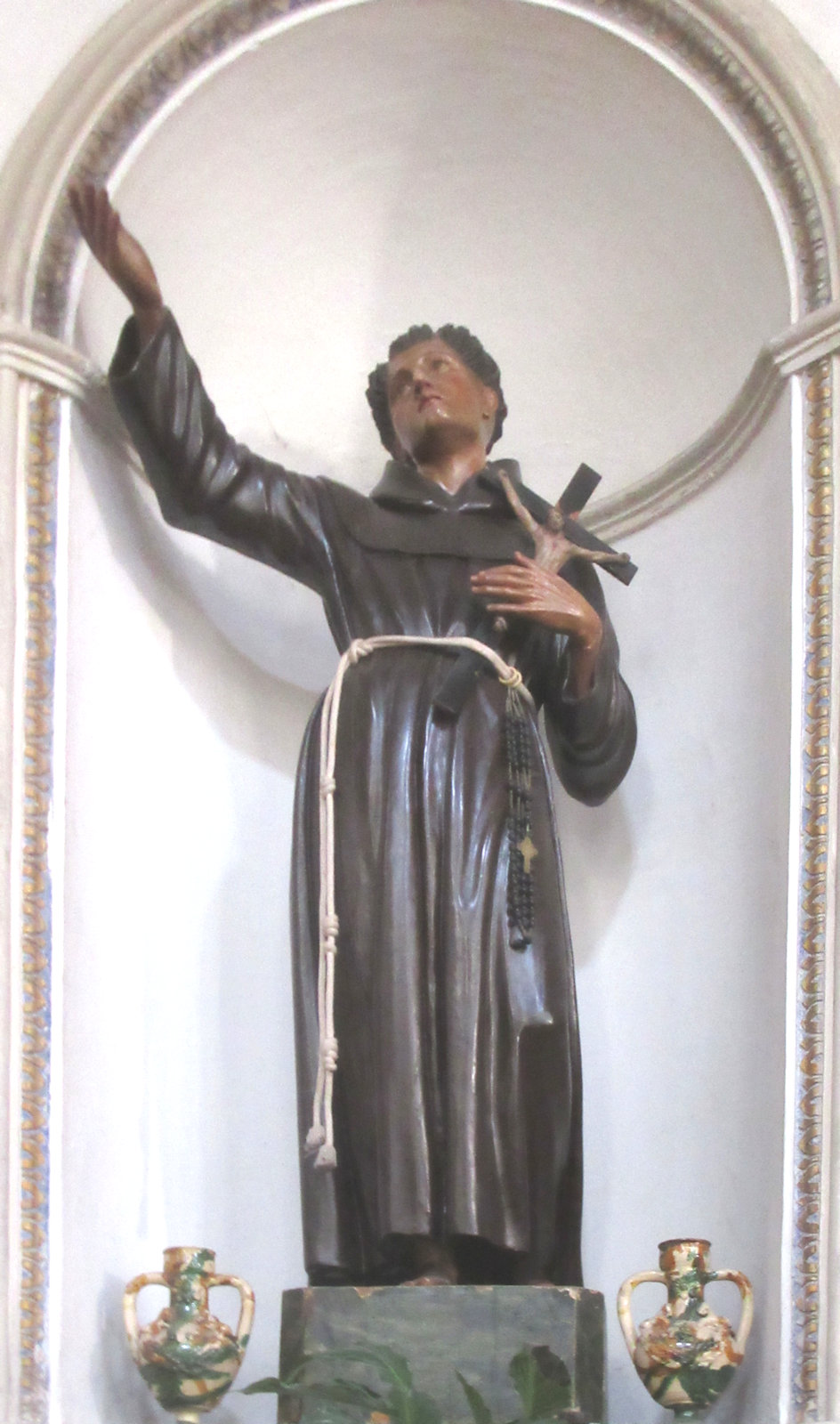Statue, 19. Jahrhundert, in der Kirche San Michele Arcangelo in Calatafimi