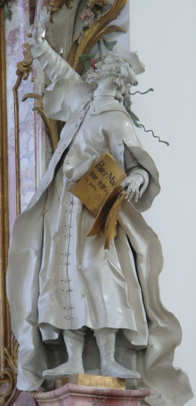 Arius als Gegenstück zur Figur „Glaube”, in der Seitenkapelle der Klosterkirche</a> in Zwiefalten