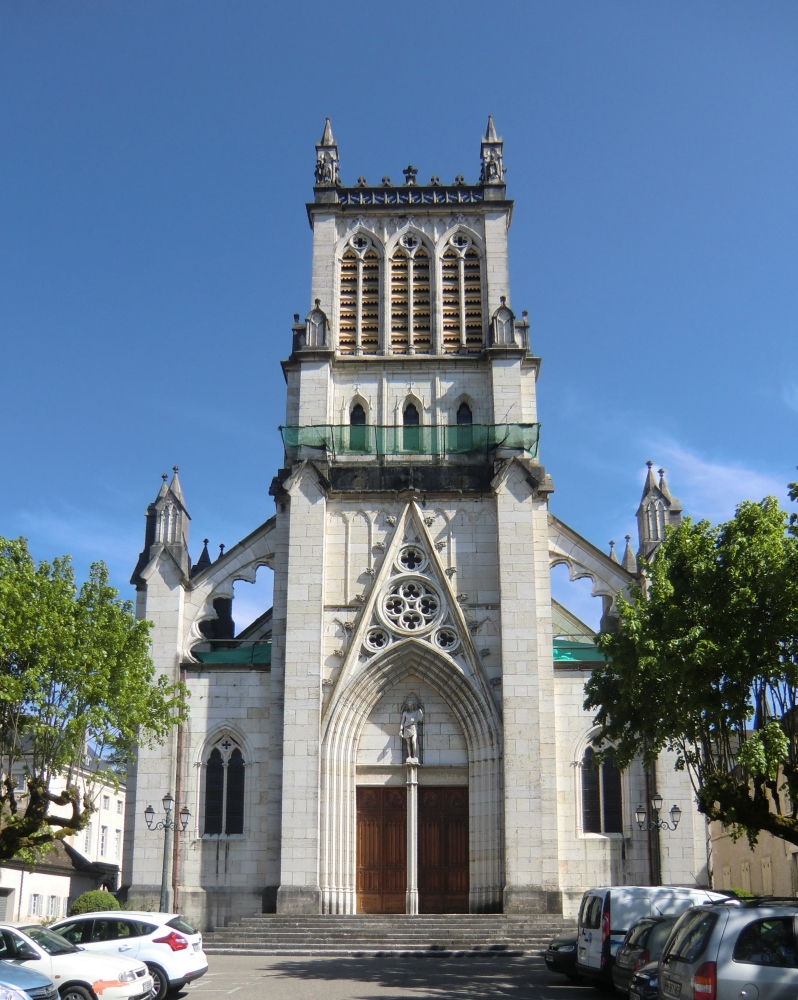 Kathedrale in Belley heute, gebaut 1835 - 1851 an der Stelle des Vorängerbaus aus dem 12. Jahrhundert