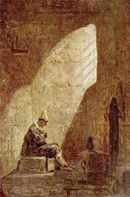 Carl Spitzweg: Aschermittwoch, 1855 - 60, in der Staatsgalerie in Stuttgart