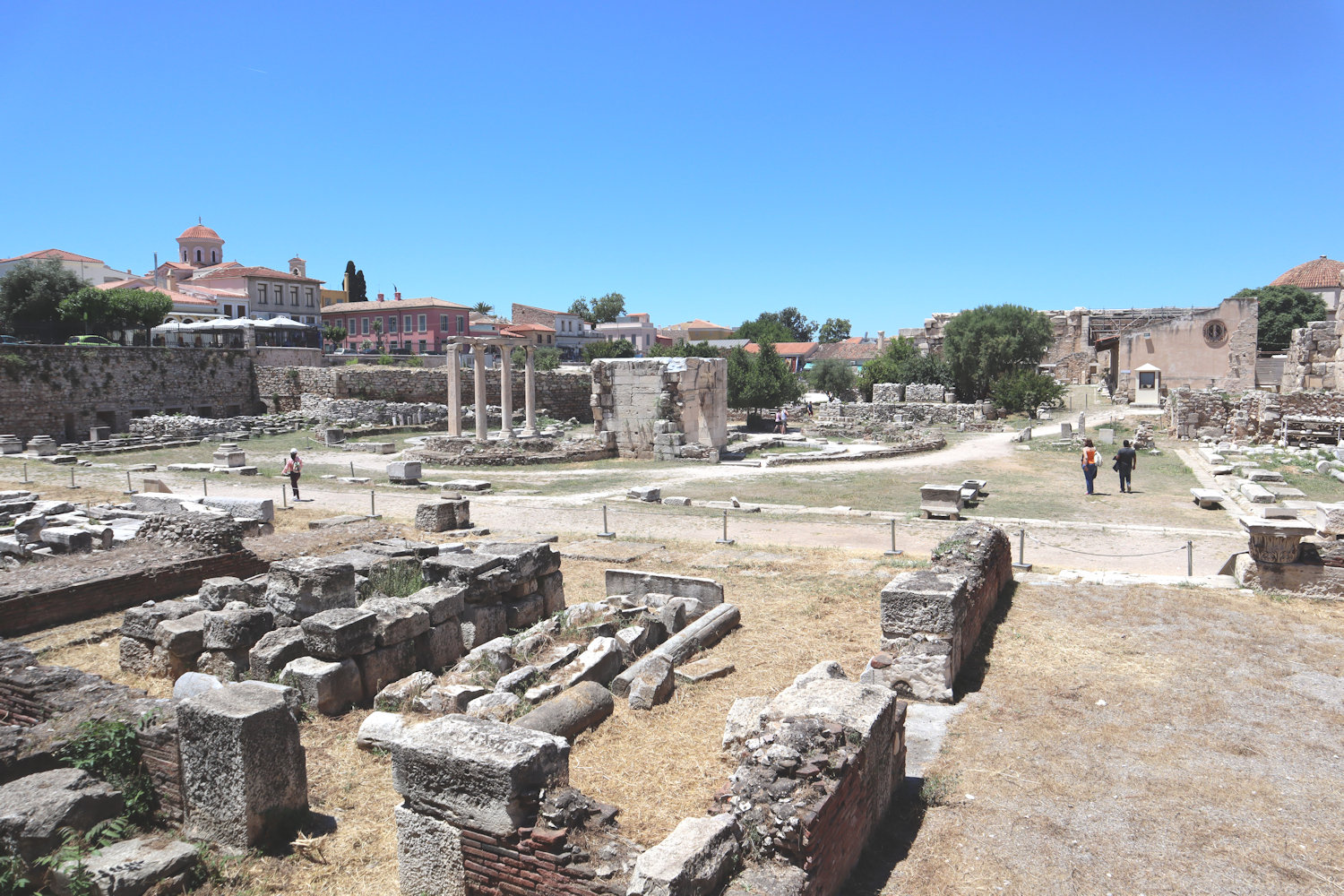 Ruinen von Hadrians Akademie in Athen
