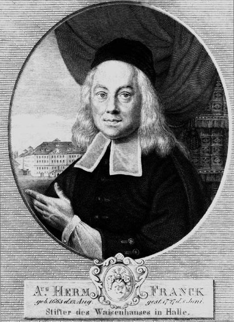 Kupferstich, um 1730: August Hermann Francke