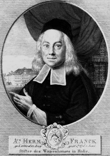 Kupferstich, um 1730: August Hermann Francke