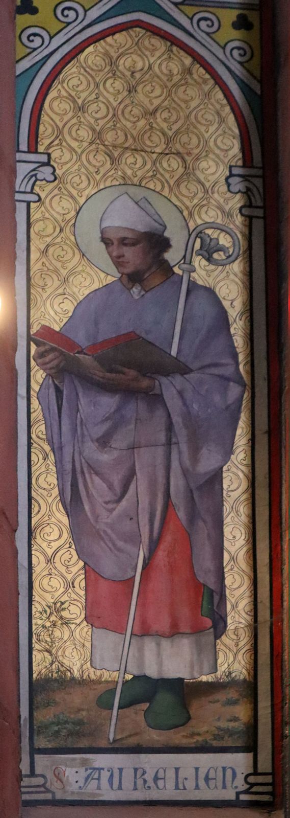 Wandbild in der Kathedrale in Limoges