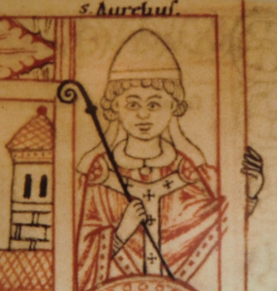 Buchmalerei, 12. Jahrhundert, im Klostermuseum in Hirsau