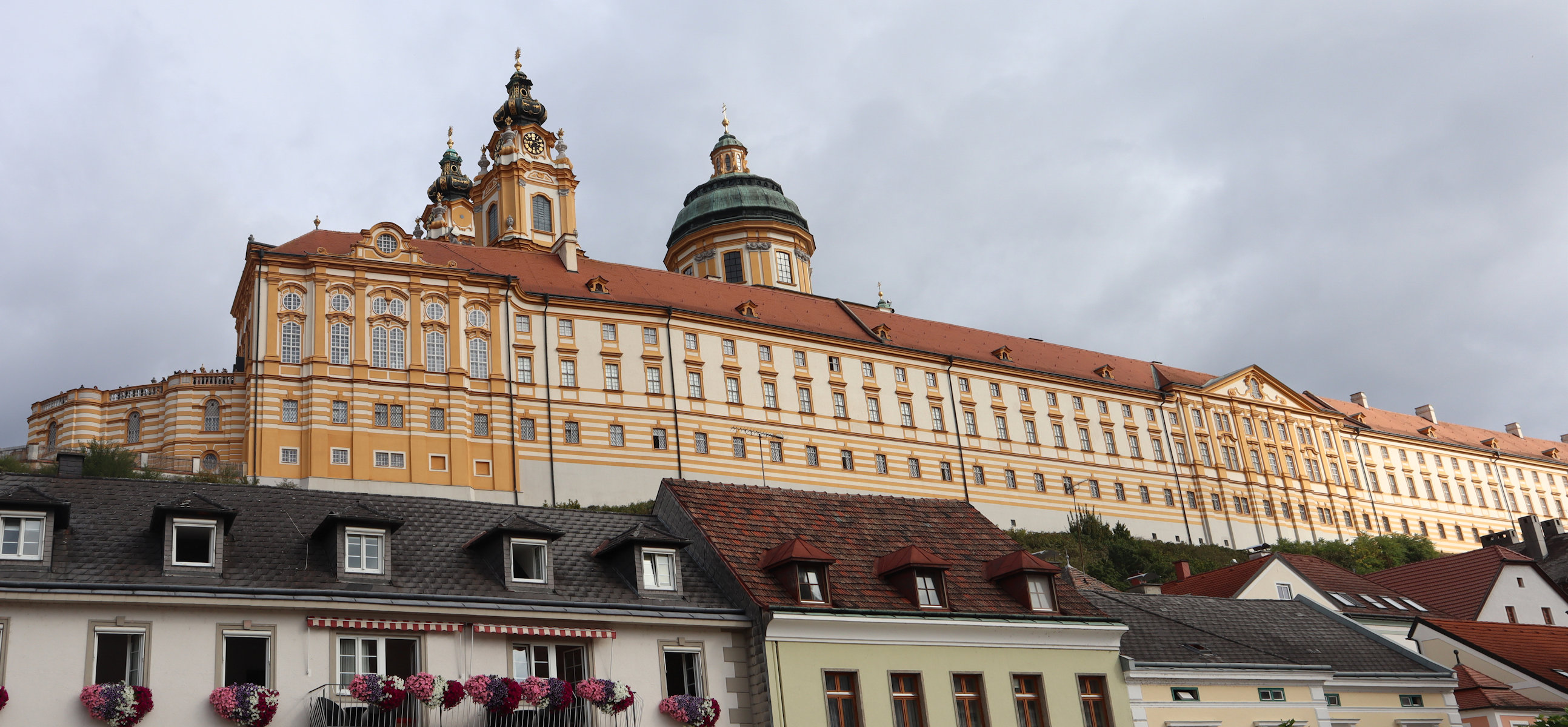 Stift Melk heute, gesehen von der Stadt aus