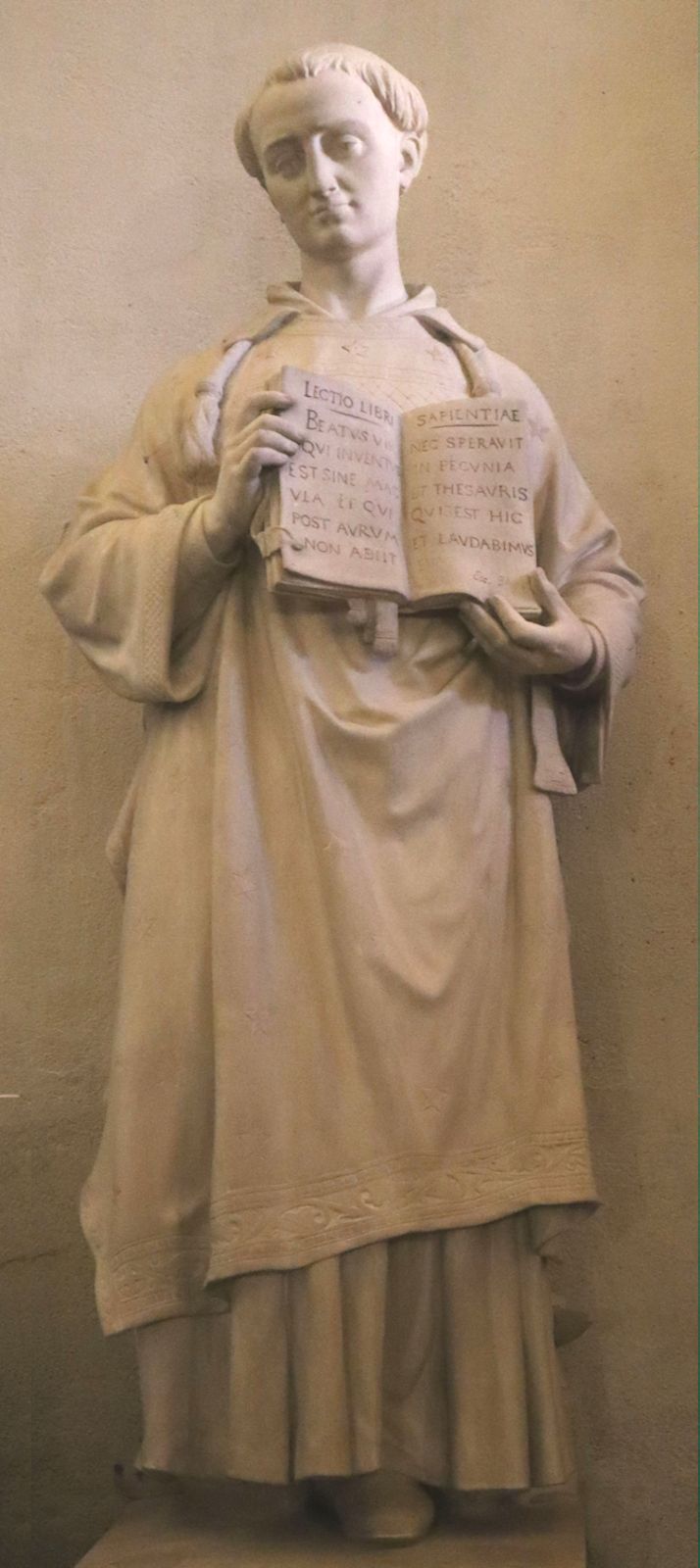 Statue in der Baldomerus geweihten Kirche Saint-Galmier in Saint-Galmier