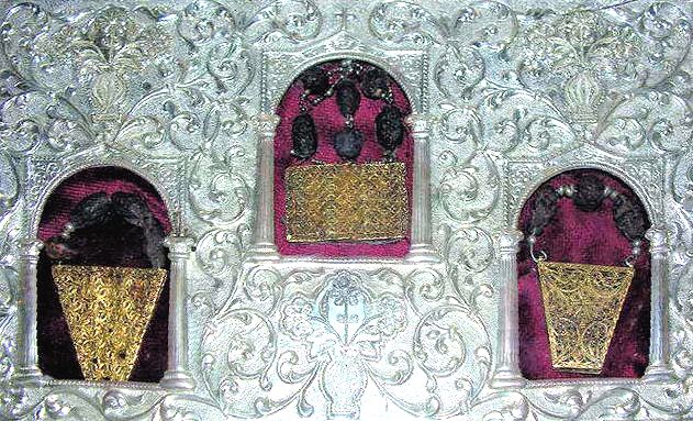 Die Gaben der „Heiligen Drei Könige”, aufbewahrt im Paulus-Kloster auf dem Athos