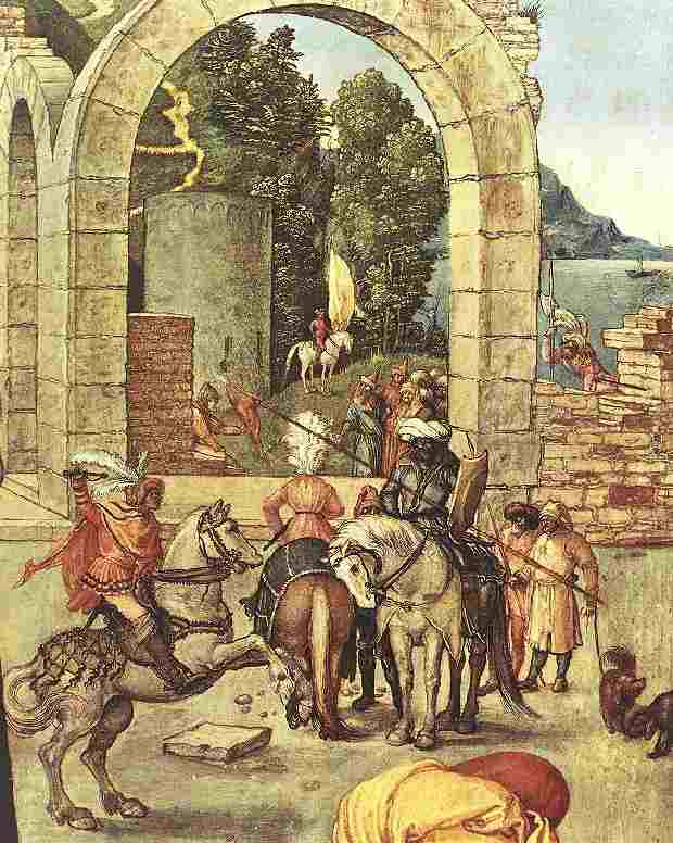 Albrecht Dürer: Anbetung der heiligen drei Könige, 1504, in der Galleria degli Uffizi in Florenz