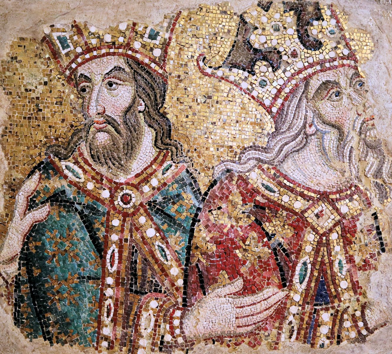 Mosaik (Fragment), 14. Jahrhundert, im Museum des Domes San Marco in Venedig