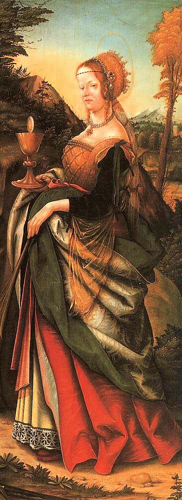 Hans Burgkmair der Ältere: Barbara, um 1518, in der Gemäldegalerie in Berlin