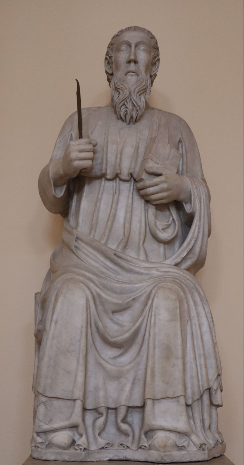 Nicola da Monteforte: Statue, um 1320, in der Kathedrale in Benevent
