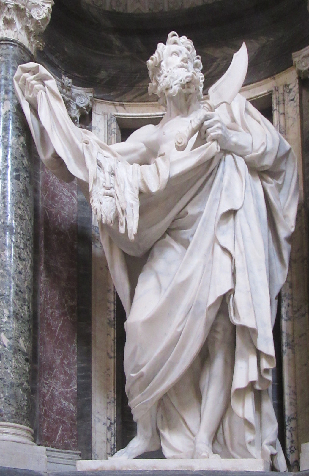 Camillo Rusconi: Statue, 1715, in der Basilika San Giovanni in Laterano in Rom