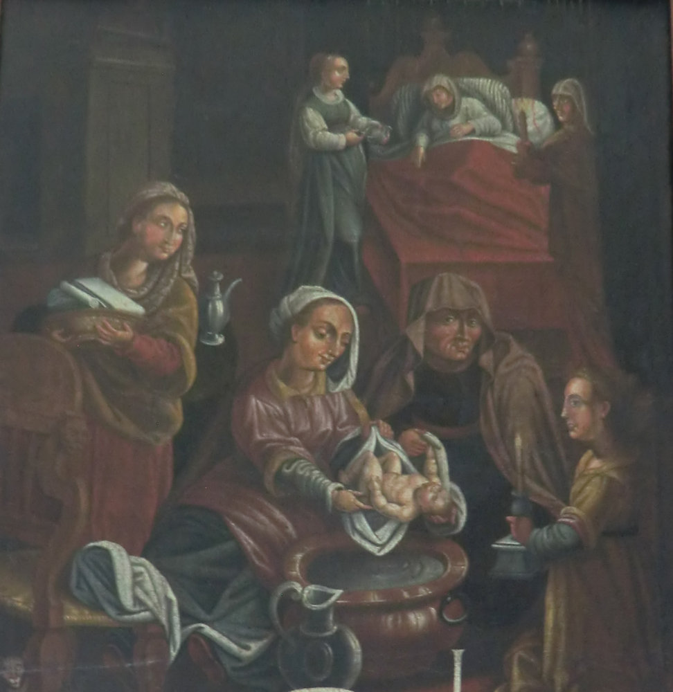 Bild: Beatus' Geburt, in der Beatus-Kapelle in Lungern