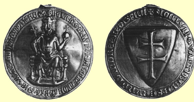 Siegel von Béla IV. auf der 'Golden Bulle', in der Béla den Ständen größere Rechte einräumte