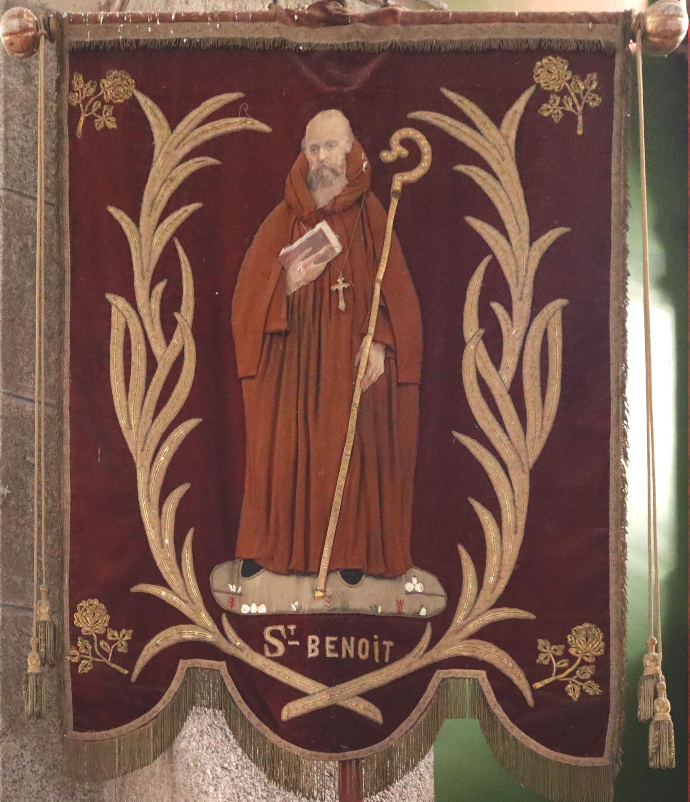 Wallfahrtsbanner in der Pfarkirche in Masserac
