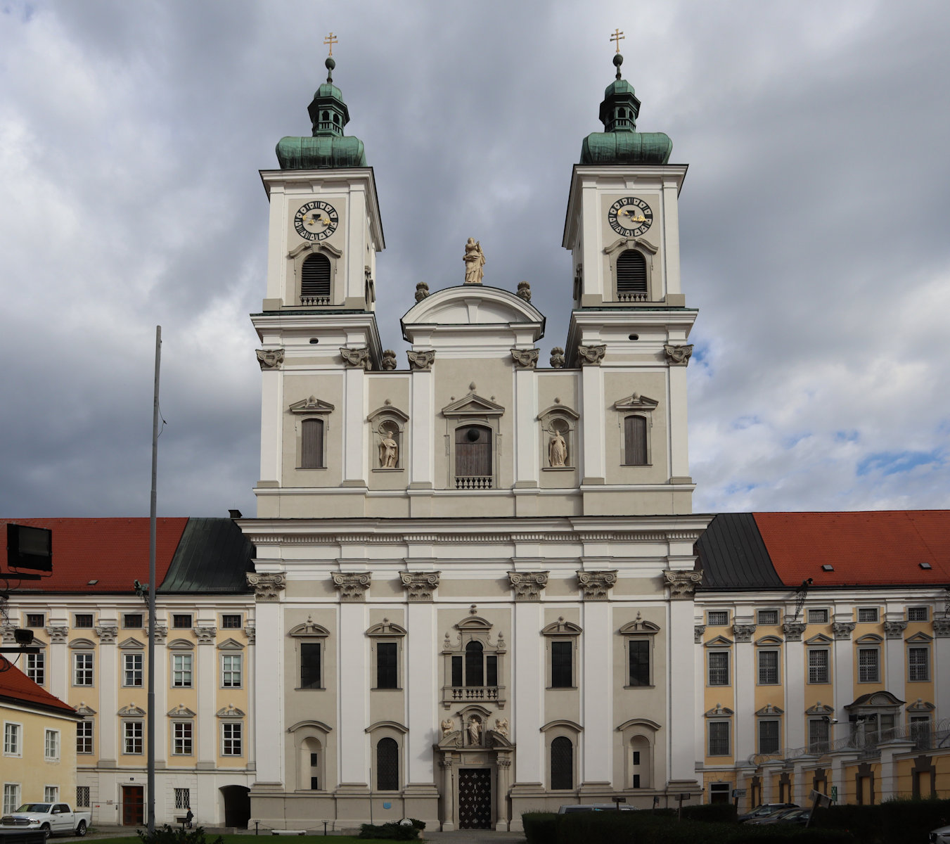 Die heutige, 1677 bis 1685 erbaute Stiftskirche in Garsten