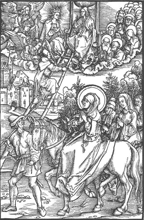 Albrecht Dürer: Visionen der Birgitta, Holzschnitt, 1500, im British Museum in London