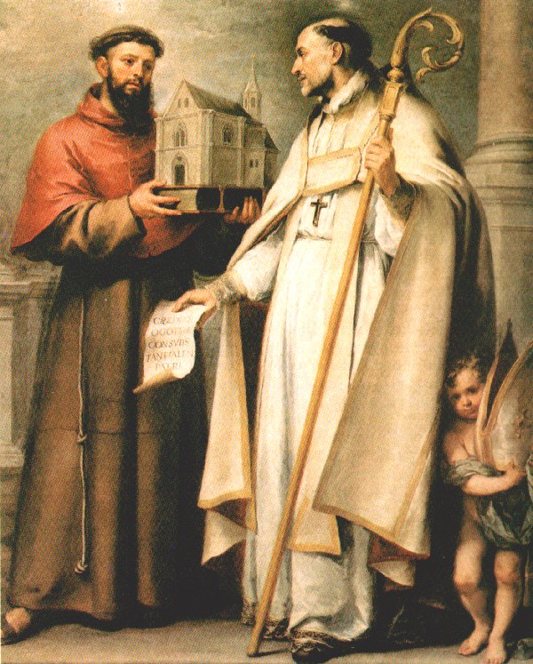 Bartolomé Esteban Murillo: Bonaventura (links) und Erzbischof Leander von Sevilla, 1665/1666, im Museo de Bellas Artes in Sevilla