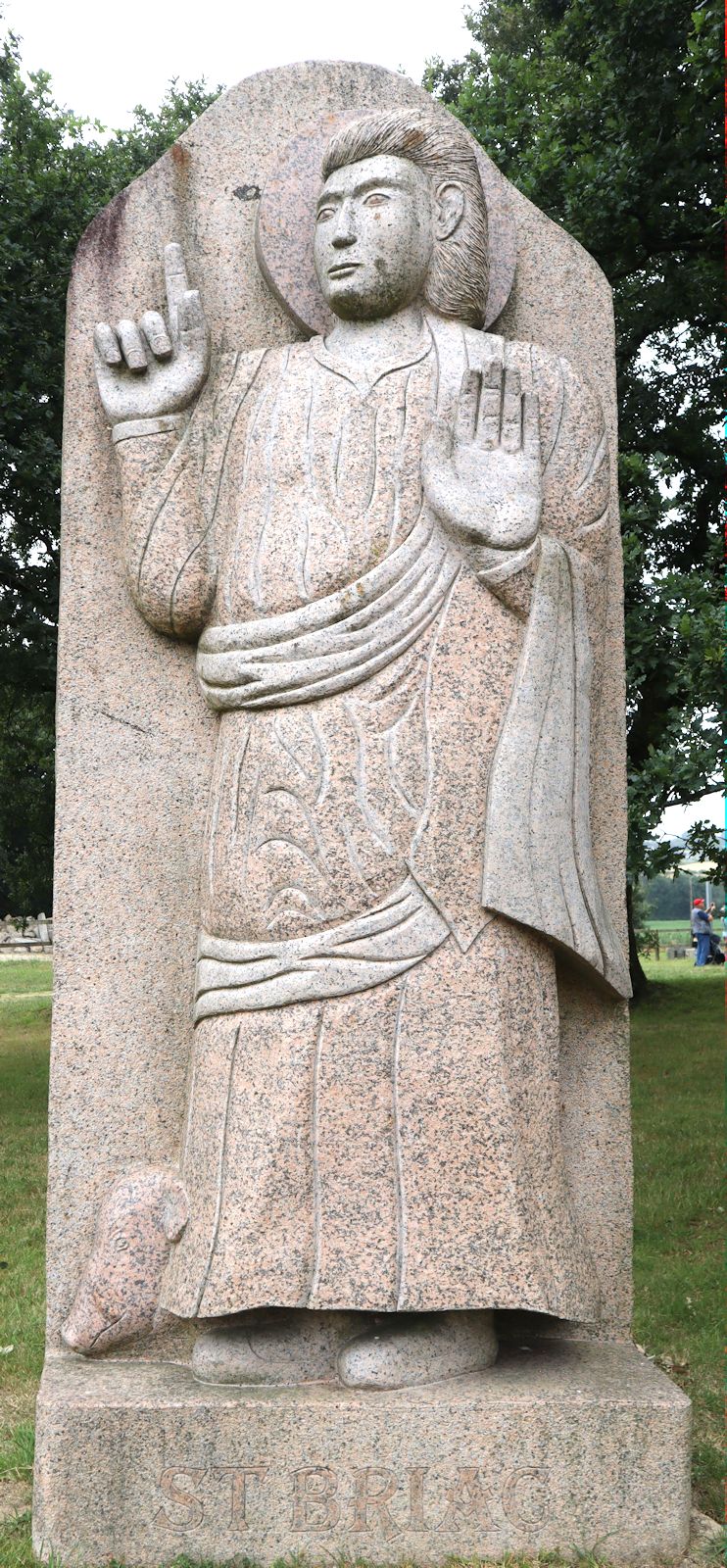 Seenu Shanmugam, Gabrielle Shanmugam: Statue, 2018, im „Vallée des Saints” nahe Carnoët bei Saint-Brieuc