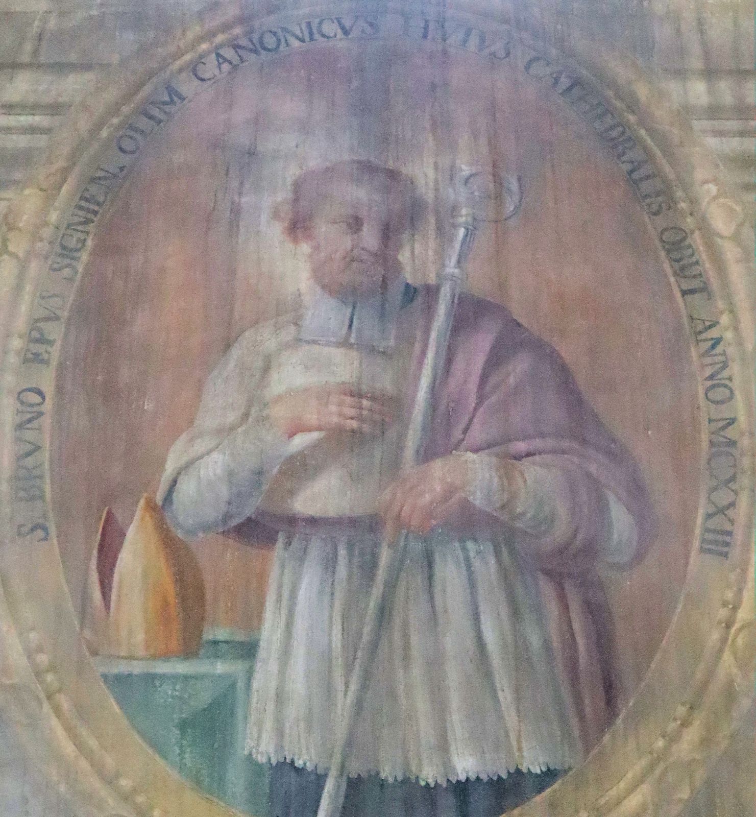 Fresko in der Kathedrale in Asti