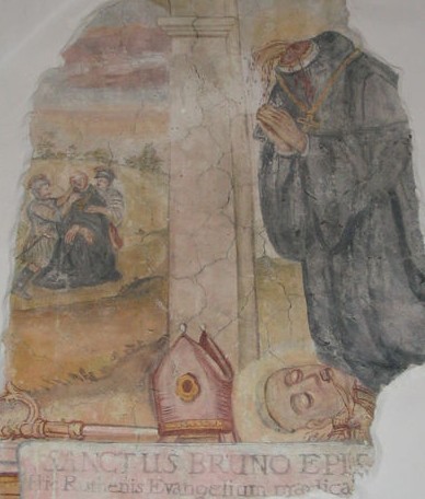 Fresko: Martyrium des Bruno