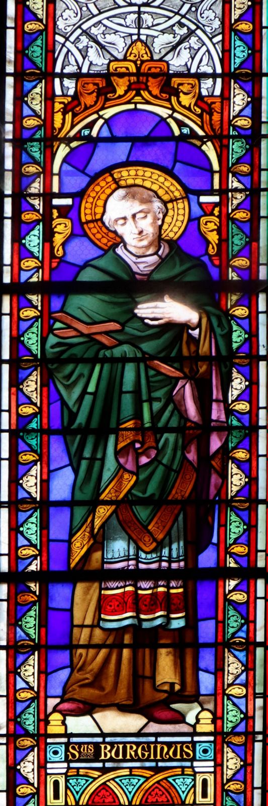 Glasfenster in der Pfarrkirche in Thouarcé