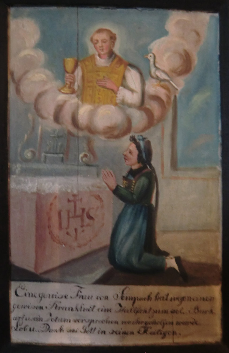 Ex voto in der Krypta der Kirche in Beinwil