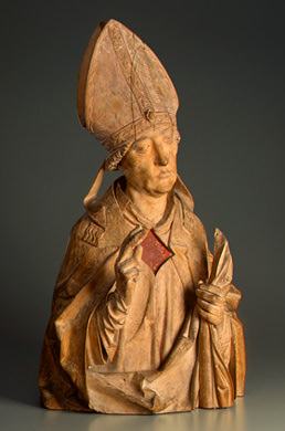 Tilman Riemenschneider: Holzstatue eines Bischofs, wohl Burkard von Würzburg, um 1515/1520, National Gallery of Art in Washington