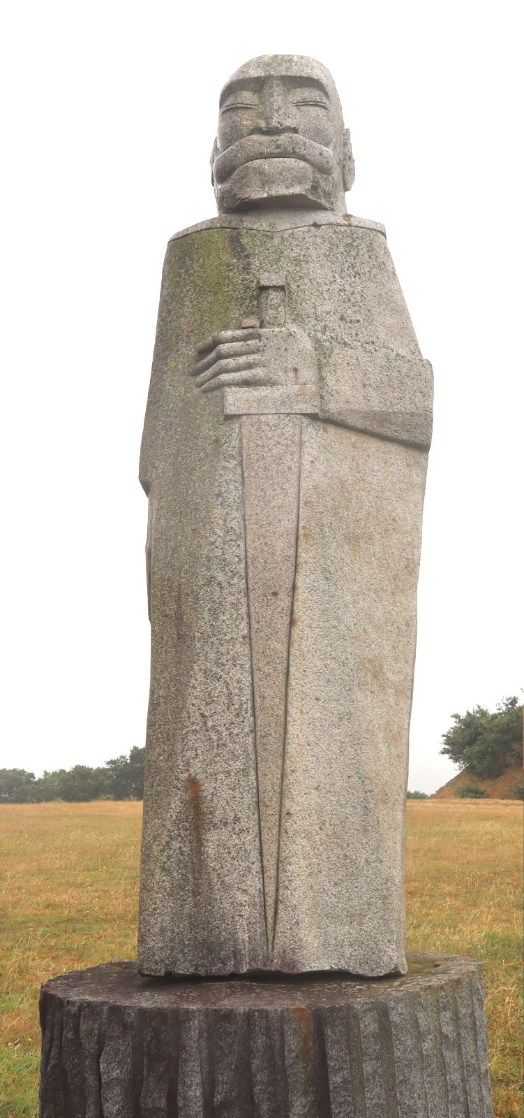 Jacques Dumas: Statue, 2013, im „Vallée des Saints” nahe Carnoët bei Saint-Brieuc