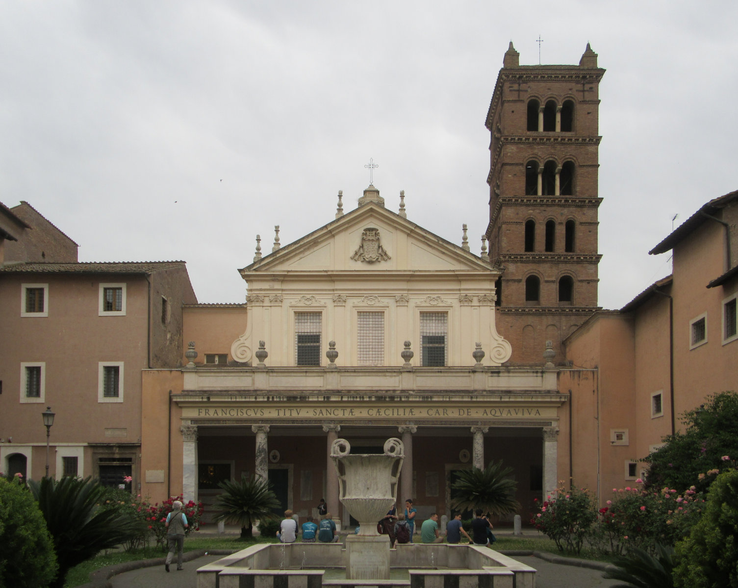 Basilika Santa Cecilia in Trastevere, errichtet über ihrem Eltern- und Wohnhaus