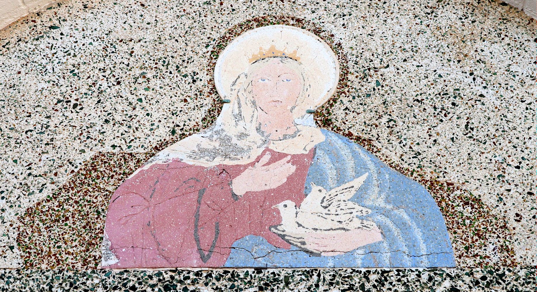 Mosaik an der Kirche in Santa Cesarea Terme