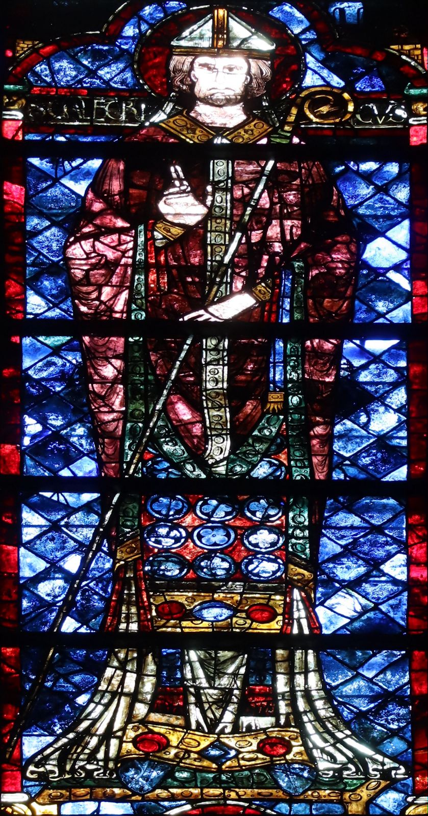 Bleiglasfenster, um 1210, in der Kathedrale in Chartres