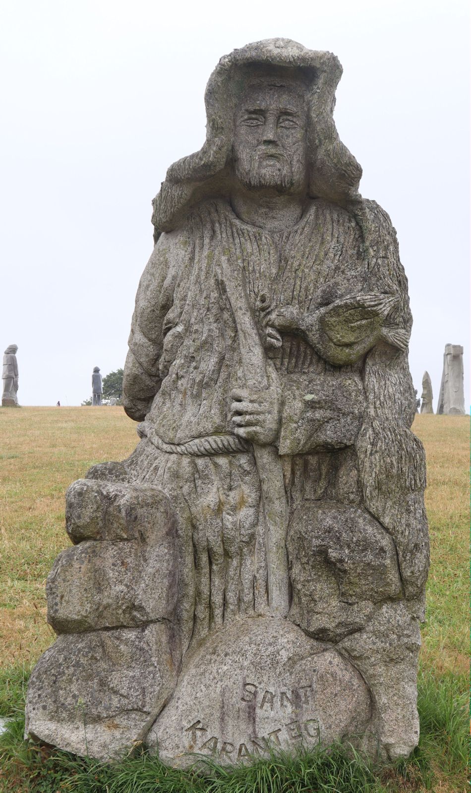 Norbert Le Gall: Statue, 2011, im „Vallée des Saints” nahe Carnoët bei Saint-Brieuc