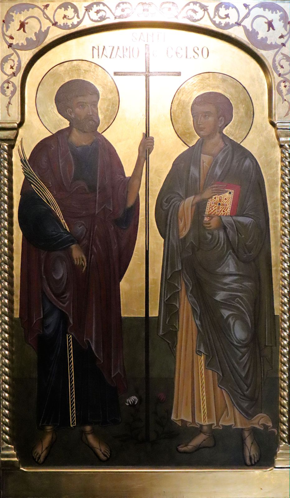 Ikone: Celsus (rechts) und Nazarius, im Sanktuarium Santa Caterina in Varazze