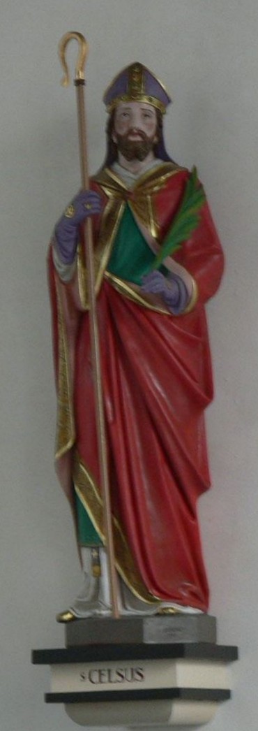 Celsus-Statue in der Filialkirche St. Ignatius in Dittlingen bei Merzkirchen