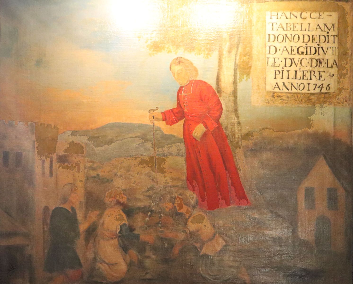 Bild, 1746, in der Kirche Saint-Pierre in Saulges