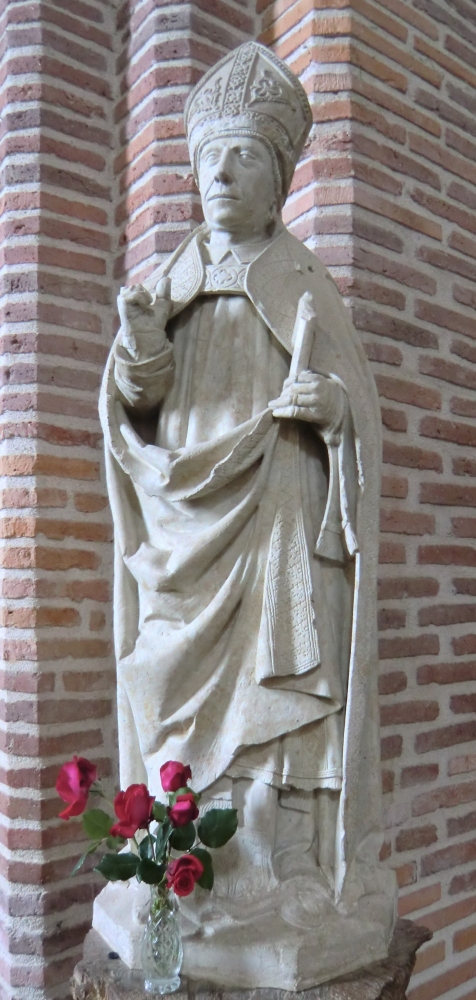 Elfeinbein-Statue, 15. Jahrhundert, in der Kirche in Simorre, früher auch Klosterkirche des damaligen Benediktinerklosters