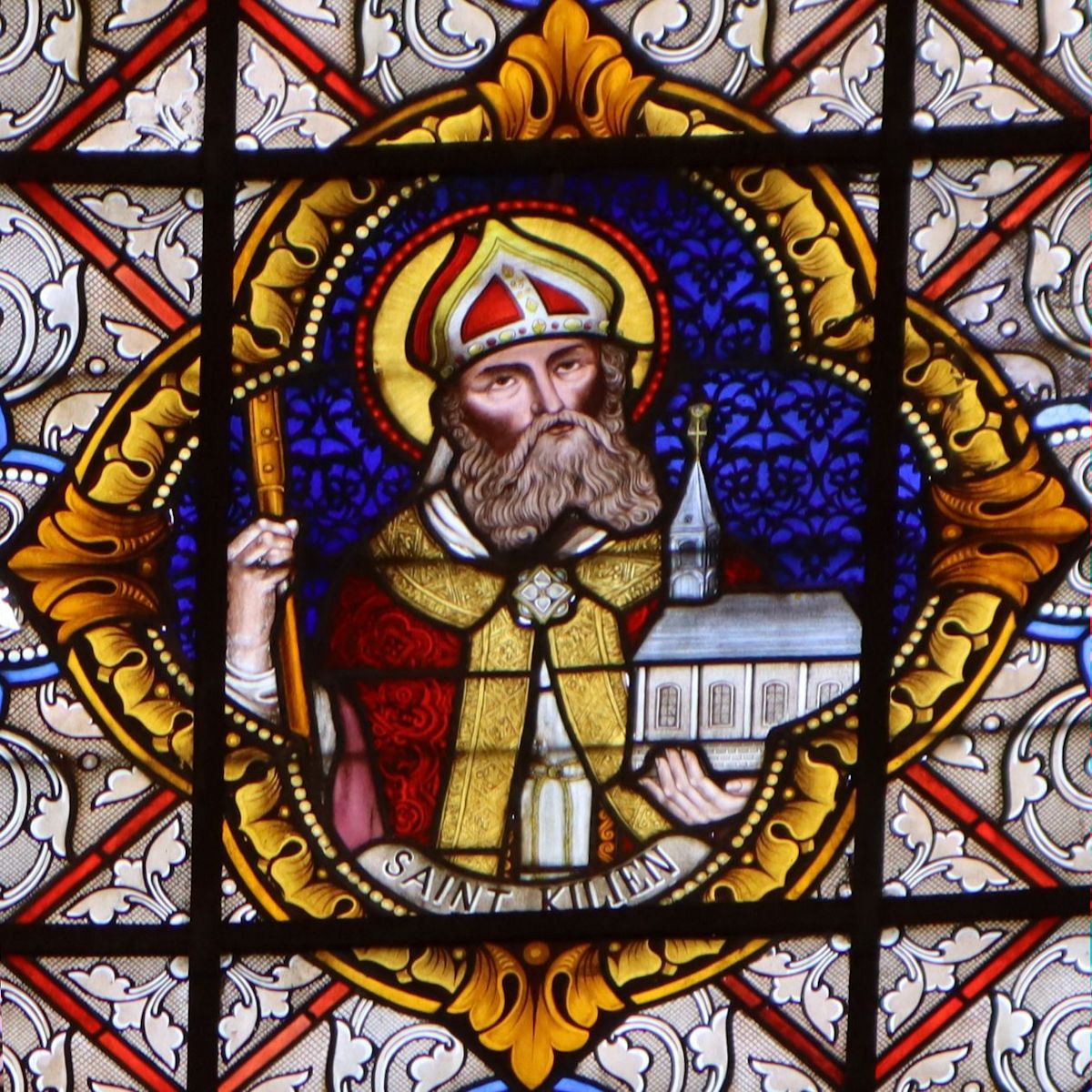 Glasfenster in der Pfarrkirche in Aubigny-en-Artois