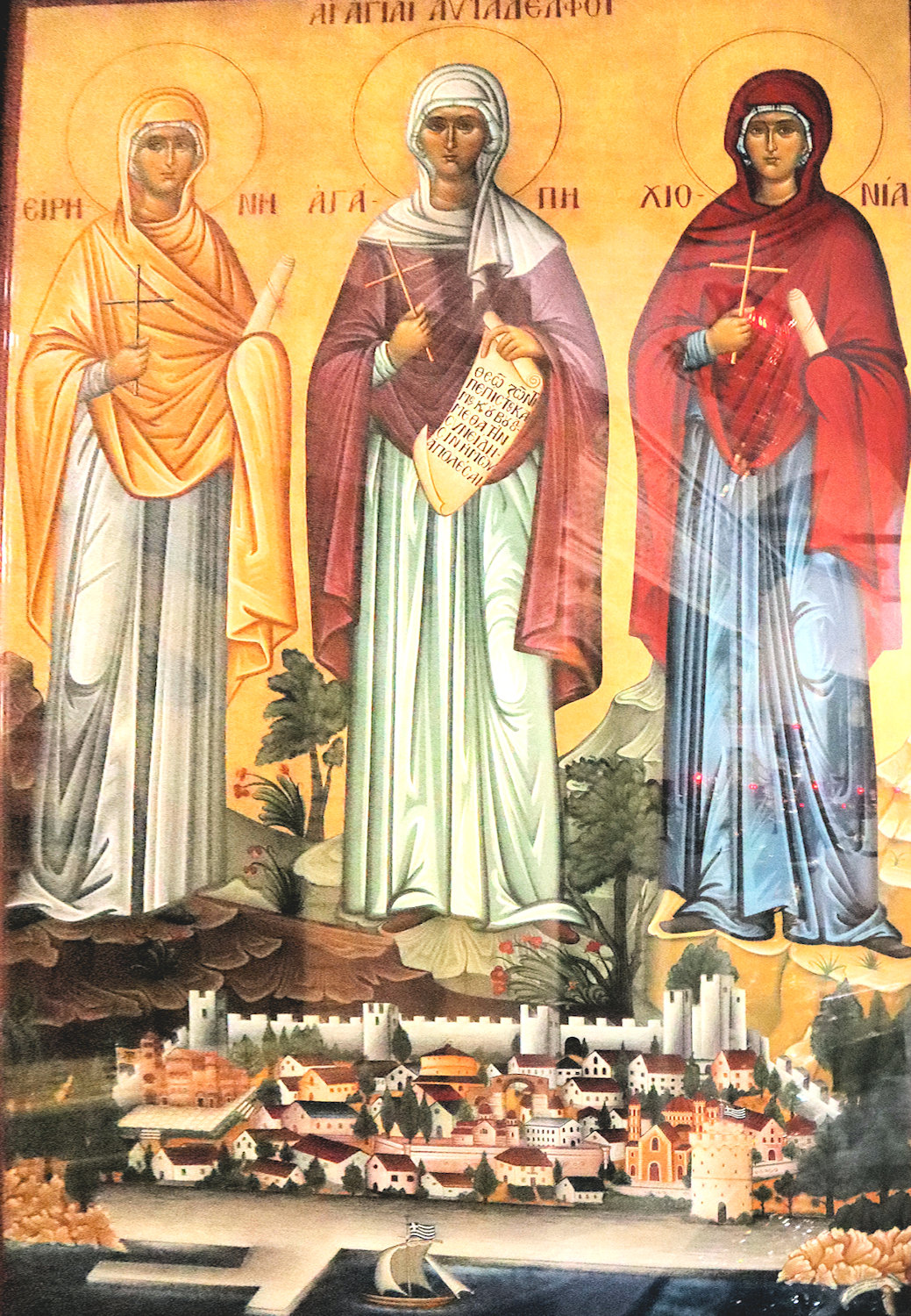 Ikone in der Demetrios-Basilika in Thessaloniki