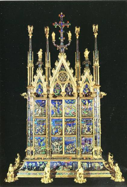 Ugolino di Vieri: Reliquiar für das Corporale, 1338, in der Kapelle des Corporale im Dom in Orvieto