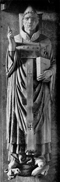 Liegefigur auf Clemens' Sarkophag im Dom in Bamberg